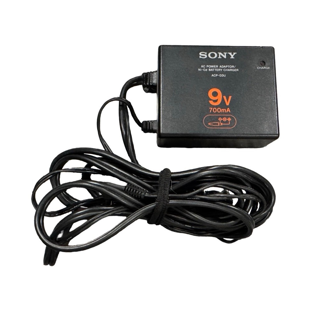 Sony‎ ACP-D3U AC Power Adaptor Ni-Cd Battery Charger 9V 700mA